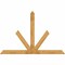 Ekena Millwork Saratoga Rough Sawn Timber Gable Bracket, Western Red Cedar, 96"W x 64"H x 2"D x 6"F, 16/12 Pitch GBW096X64X0206SAR00RWR - alternate 1